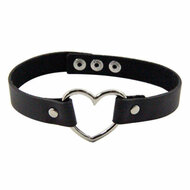 Halsband Punk Gothic Hart Choker Ketting Harajuka PU Leder