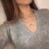 Minimalistische Ibiza ketting gouden maan
