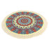 Flower Child Ronde Muismat met Kwastjes