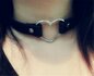 Halsband Punk Gothic Hart Choker Ketting Harajuka PU Leder