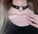 Halsband Punk Gothic Hart Choker Ketting Harajuka PU Leder