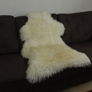 Australische Schapenvacht 120 x 65cm natuurlijk wit